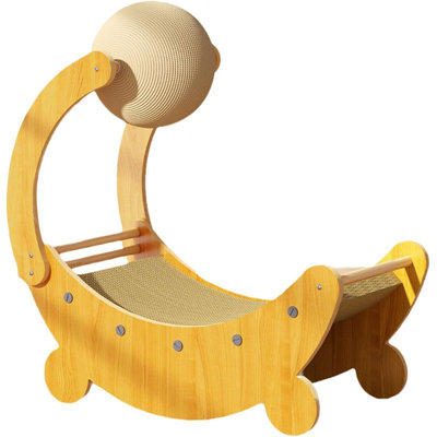 Moon-Shaped Cat Scratching Board