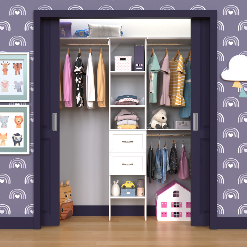 Suite Symphony White Closet System With Drawers Up To 2.8m Wide