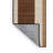 Washable Linen Brown Striped Area Rug-2000305073