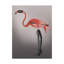 «Flamingo with Lace-up bottes», impression sur toile tendue-33420407