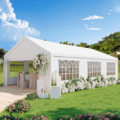 10' x 30' Heavy Duty Party Tent with Removable Sidewalls & Windows