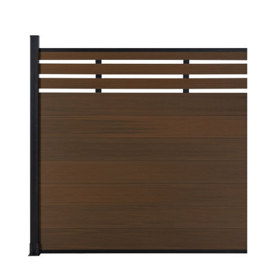 6Ft H Semi-Closed Composite Privacy Fence Panels With Post