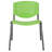 Oliverson Plastic Stacking Lobby Chairs with Perforated Backs-848270530