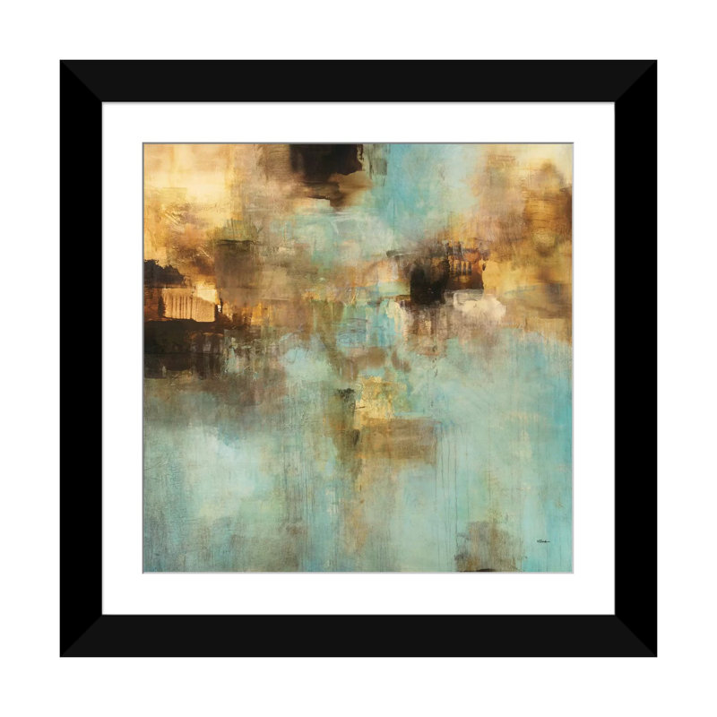 " Shades II " by Randy Hibberd, 16" H x 16" W x 1" D, Black Framed Fine Art Paper, White