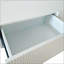 Meuble télé flottant côtelé Modern Handcrafted Modern