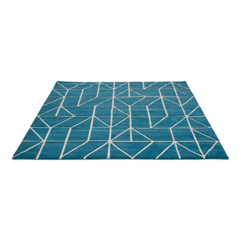 Jozetta Hand Woven Wool Floral Area Rug, Rectangle 8'2" x 11'6"