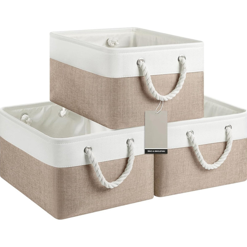 3-Pack Laundry Hamper with Handles