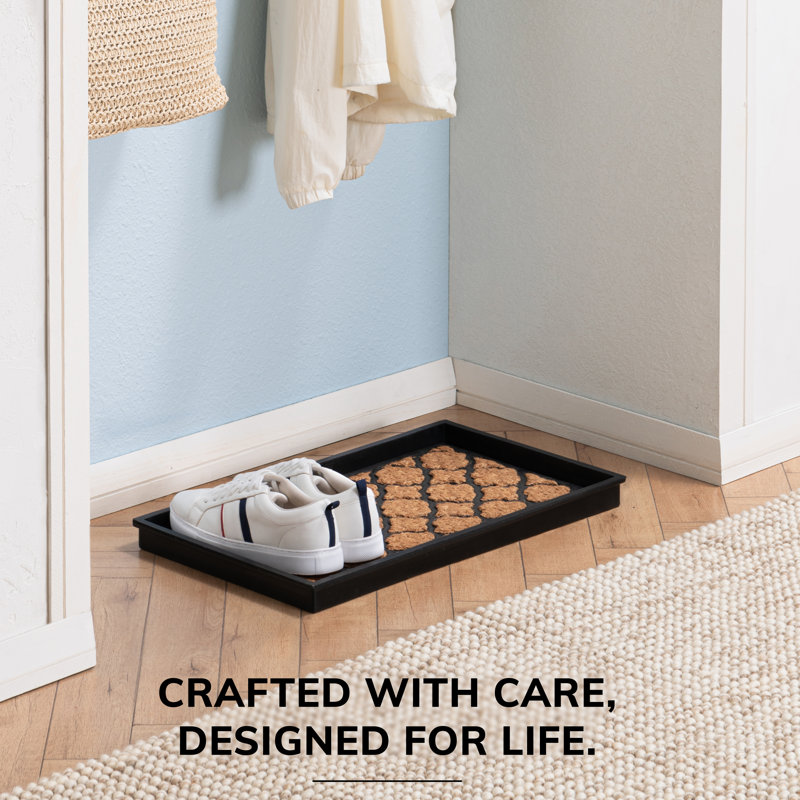 Eco-Friendly Rubber Boot Tray for Muddy Shoes, Garden Tools, and Pet Supplies (Available in Multiple Sizes)