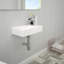 Lordear 10'' White Ceramic Rectangular Bathroom Sink
