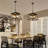 4-Walnut colored dimmable iron pendant light-1663946303