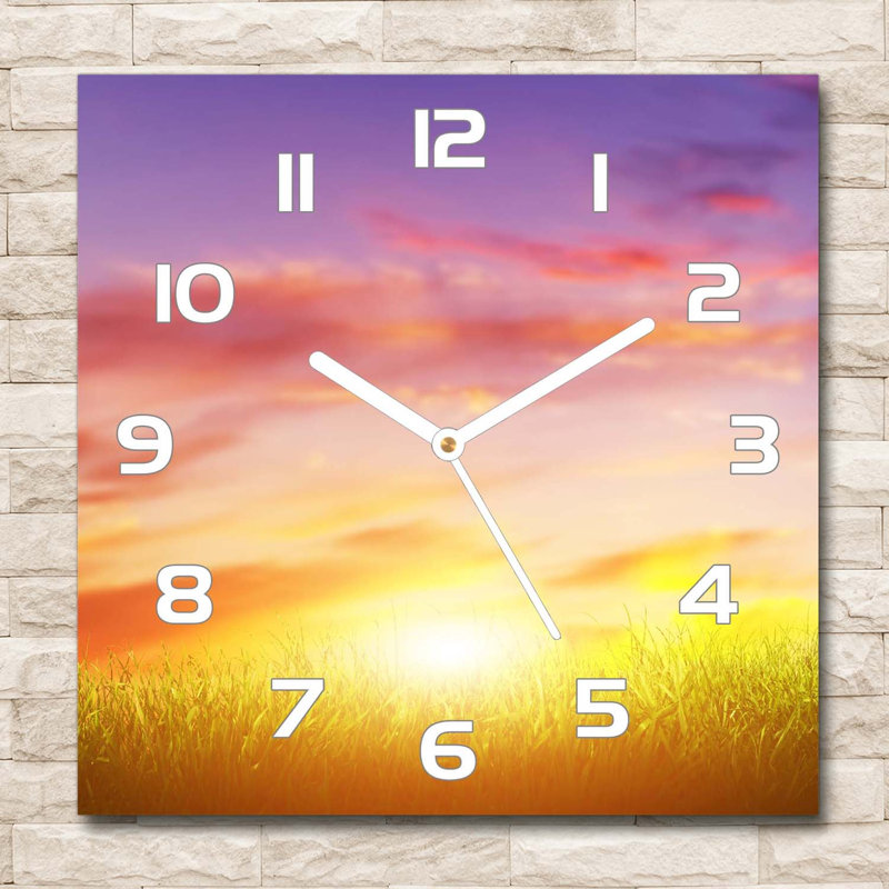Jiram Glass Wall Clock, White