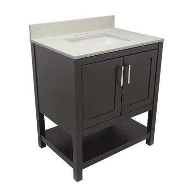 31'' Single Bathroom Vanity with Engineered Quartz Top