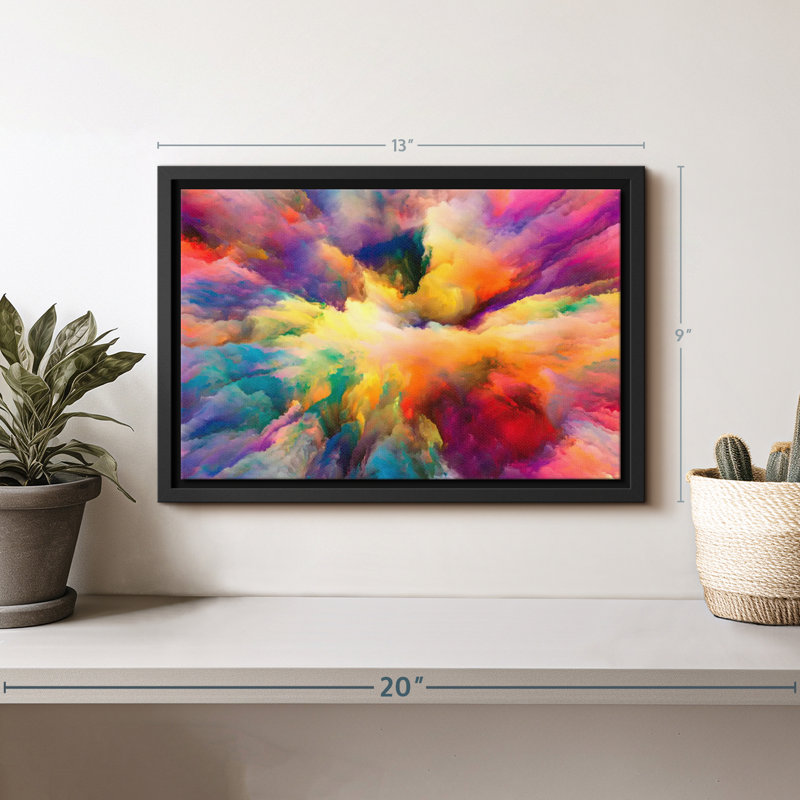 Impression sur toile abstraite Cloud Convergence, H 9 po x l 13 po