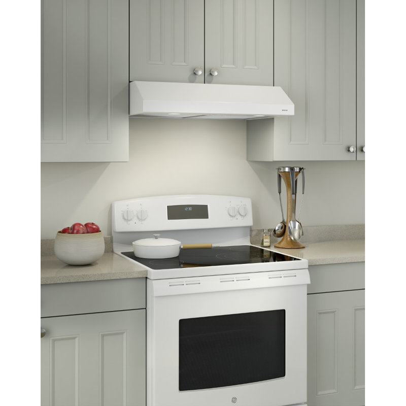 Broan 30-Inch White Convertible Under-Cabinet Range Hood