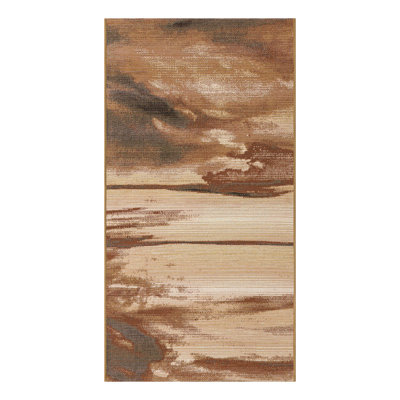 Tapis intérieur / extérieur brun Skylar