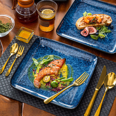 STEPPOJHZ 25.4cm Stoneware Dinner Plate