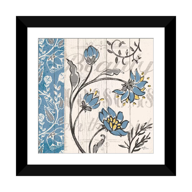 «Blooming Season II», impression sur toile tendue, Papier beaux-arts encadré noir, Blanc, H 24 po x l 24 po x P 1 po