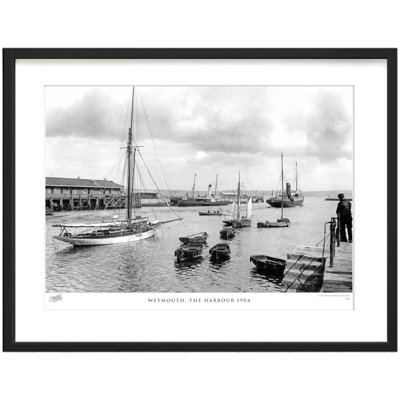 Weymouth, The Harbour 1904 by Francis Frith - Single Picture Frame Print