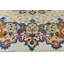 Tapis oriental traditionnel crème crème semi-antique 8 x 11