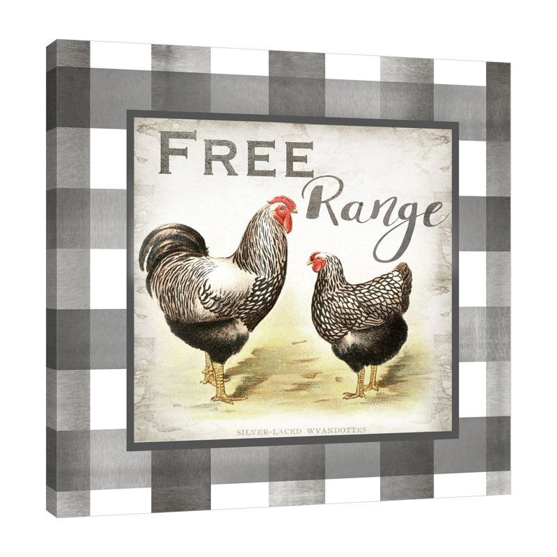 «Buffalo Check: Free Range», toile tendue par August Grove®, H 48 po x l 48 po x P 1,5 po