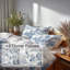 Ensemble de housse de couette Country Farmhouse - Ensemble de literie et de coussins Blue Country Toile-124289035