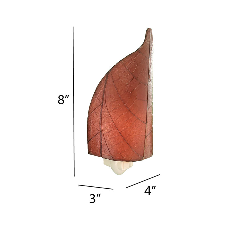 Leaf Night Light, Burgundy