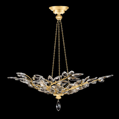 Crystal Laurel 35" Round Pendant