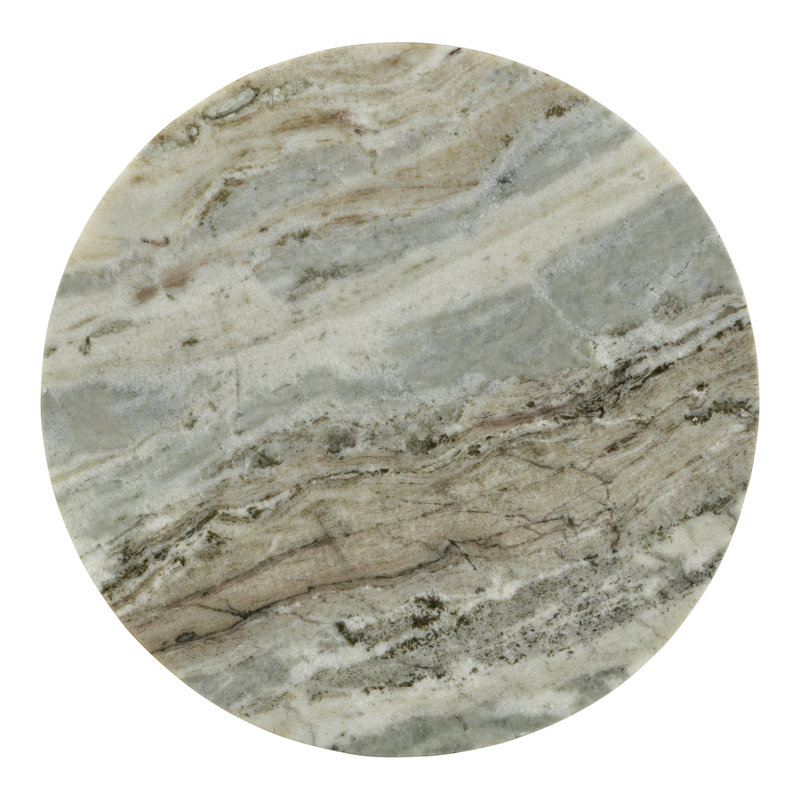 Bingham Marble Top End Table, Light Brown