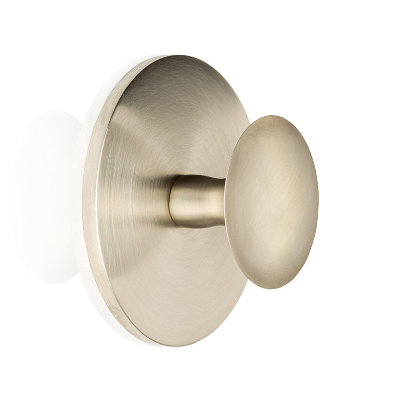 Poignée ronde 7/8" de diamètre Chelsea, Nickel brossé, H 1,77 po x l 0,98 po x P 0,98 po