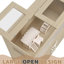 Cage à hamster avec armoire de rangement indépendante, grand espace pour animaux de compagnie, fabrication en bois, panneaux en acrylique, vue dégagée, fenêtres faciles à nettoyer et à installer - spacieuses