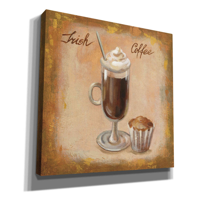 «Coffee Time V» par Silvia Vassileva, art mural sur toile, H 12 po x l 12 po x P 0,75 po
