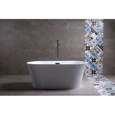67'' x 32'' Freestanding Soaking Acrylic Bathtub