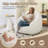 Compression Soft Teddy Fabric Tufted Memory Sponge Foam Filled Bean Bag Chair-1689164114