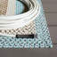 Tapis tressé intérieur / extérieur beige / bleu clair 322-1370819235