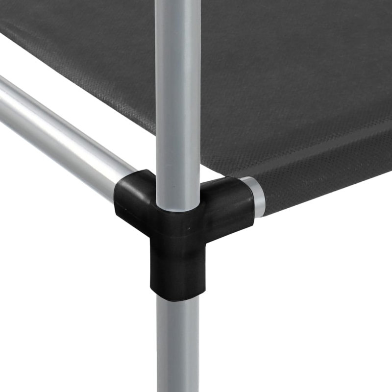 87cm W Metal Shelving Unit, Black