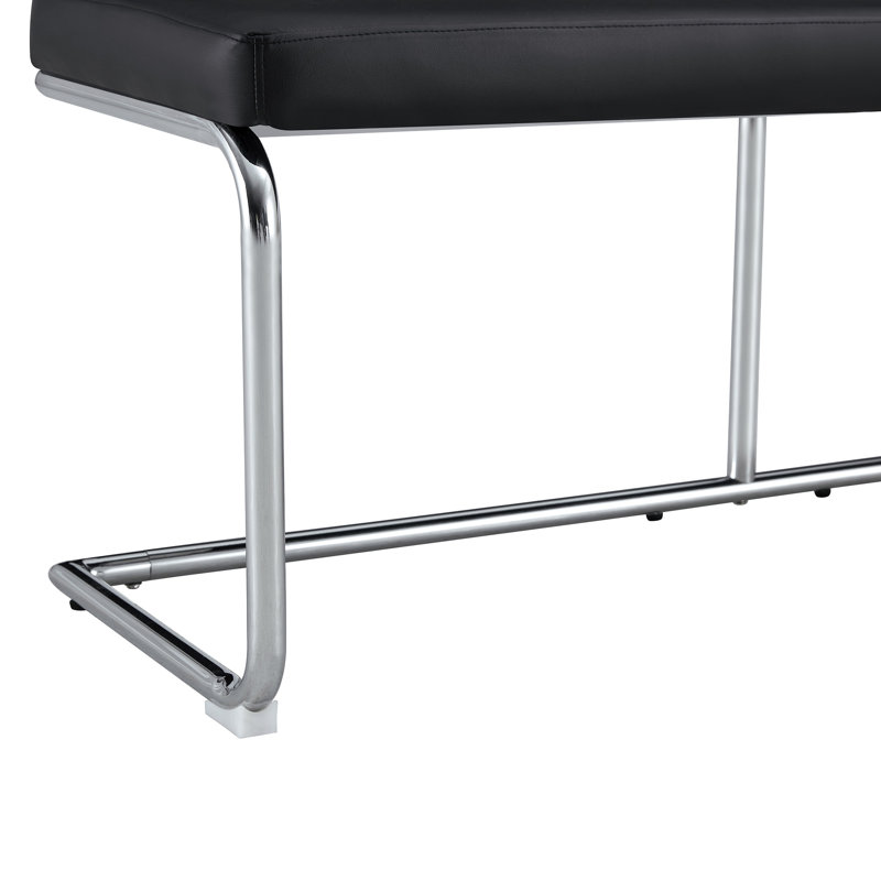 Pieds de table à langer noirs en métal argenté, banc de canapé, chaise de salle à manger, convient au salon de chambre, au rangement
