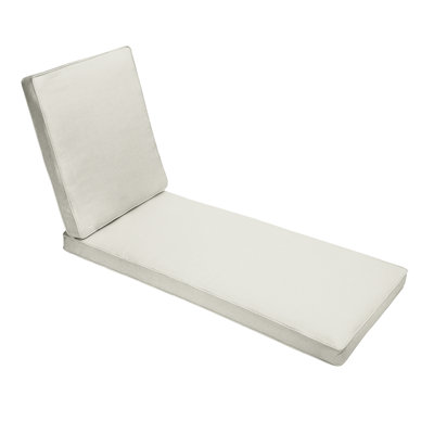 Outdoor Solid Chaise Lounge Cushion