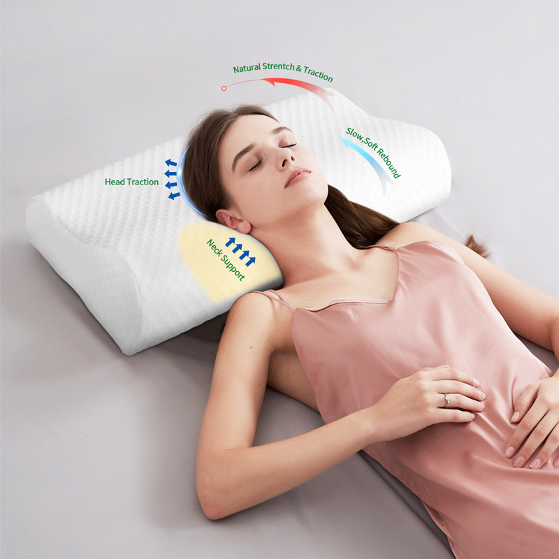 Memory Foam Pillow Orthopedic Deep Sleep Neck Back Protector Bed Pillows