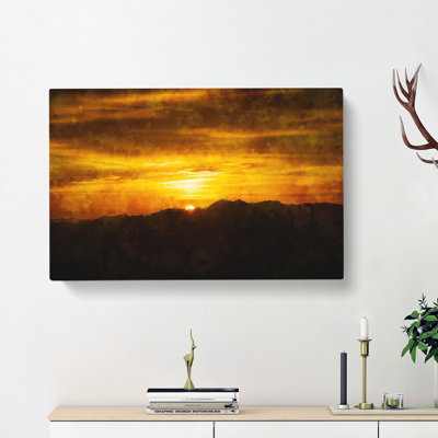 Sunset in Austria - Wrapped Canvas