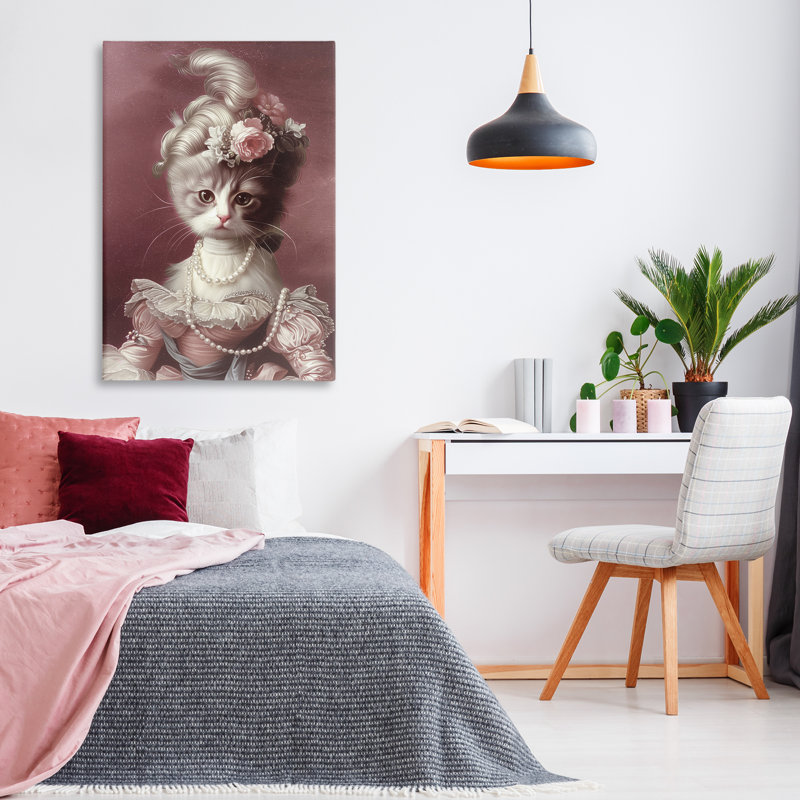 Art mural sur toile Your Your Catness, portrait par Annabelle Hall, H 45 po x l 30 po