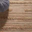 Tapis beige / orange tissé à plat à la main Hartzler-512334032
