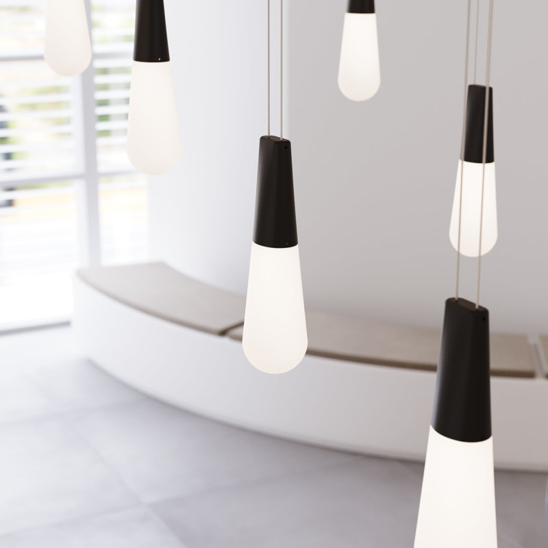 Suspenders® 40 - Light LED Chandelier, Satin Black