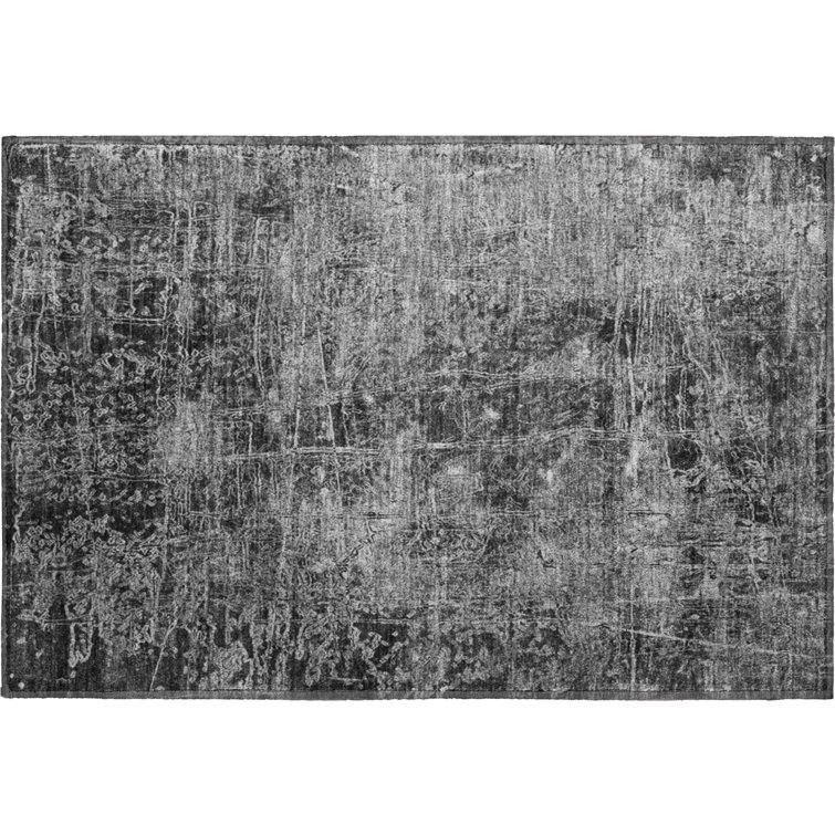 Premium Machine Washable Cerrito AMF559 Gray Rug