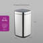 Swan Touch Bin with Removable Retainer Ring, Simple Touch Lid System, Stainless Steel with Fingerprint Proof Finish-115319373-115319375