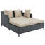 Andromeda Double Chaise Lounge with Cushion-345662718