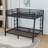 Metal Full XL Over Queen Bunk Bed With Dual Ladders And Guardrails, Noise-Free Design-107340862