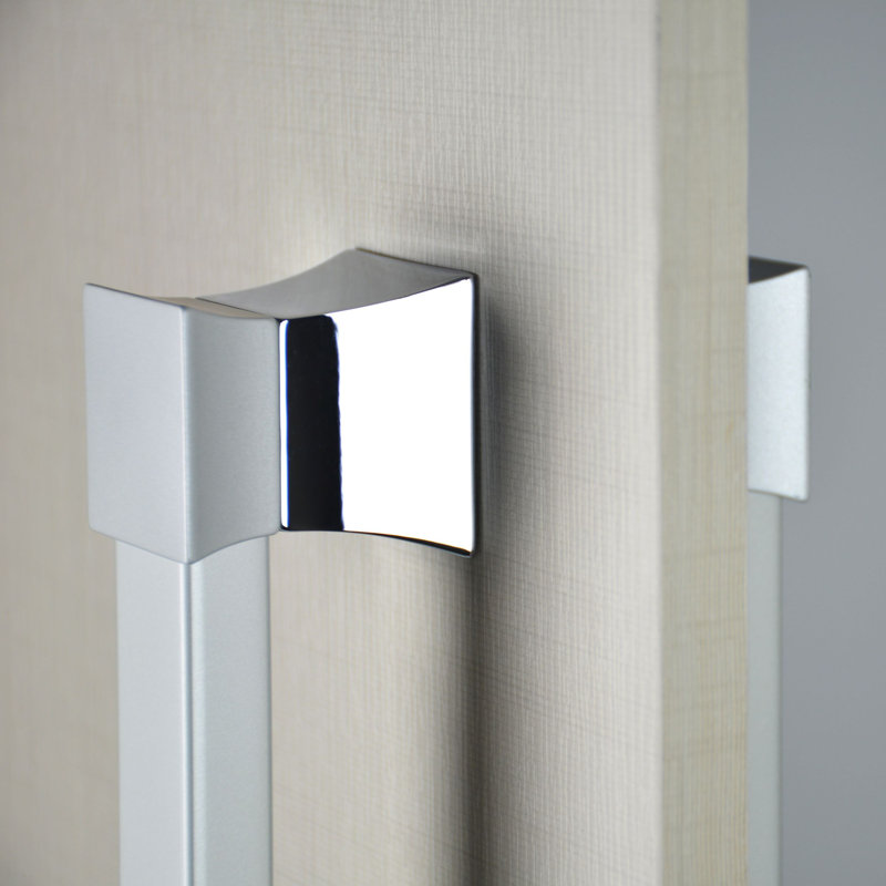 Vitta Back to Back Door Pull, Aluminum Chrome