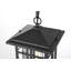 Luminaire suspendu extérieur de 12 po en noir Almaha