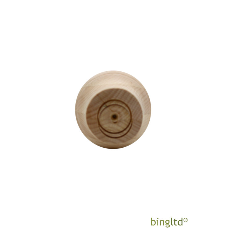 29" Tall Unfinished Beige Rubberwood Post