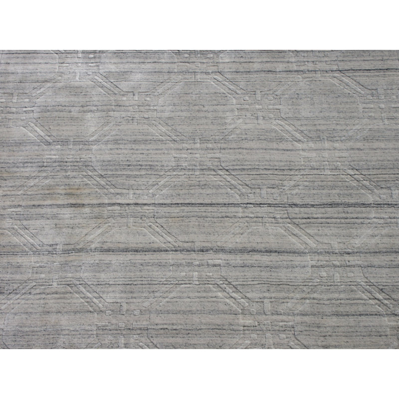 Tapis moderne en soie 4X6